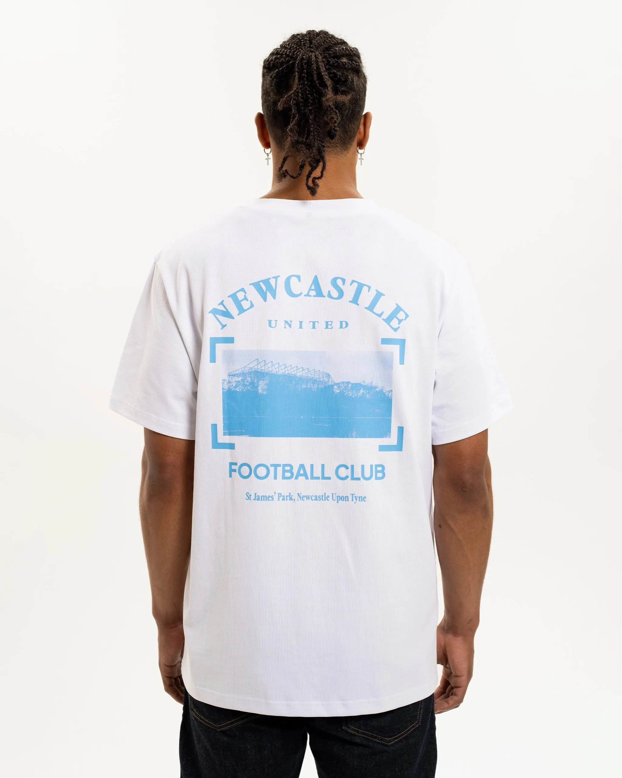 Newcastle United St. James' Park White T-Shirt Light Layer Flexible Comfort