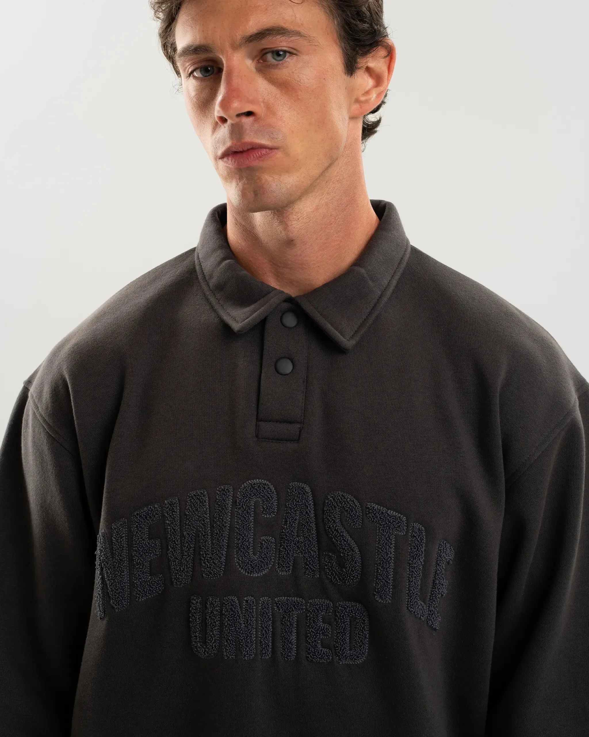 Chilly Weather Fashion Newcastle United Tonal Rugby Top