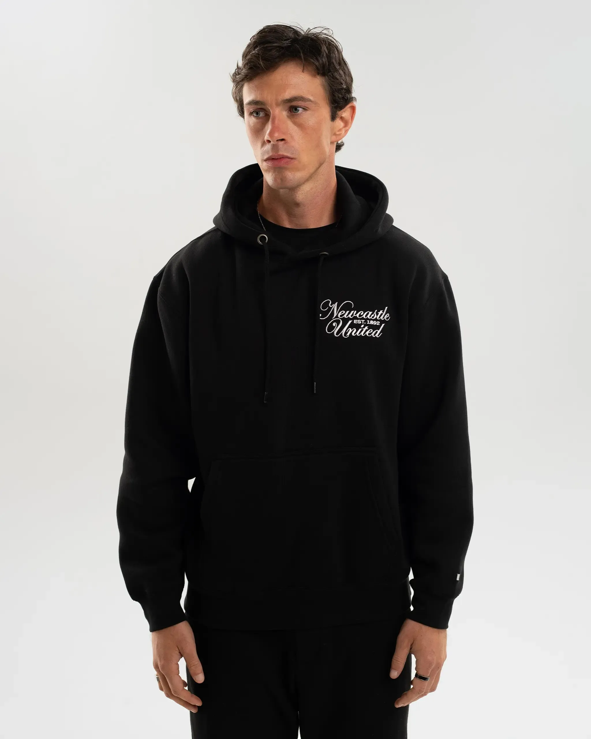 Eco Certified Fabrications Vintage Wash Finish Newcastle United Who's That Team Hoodie
