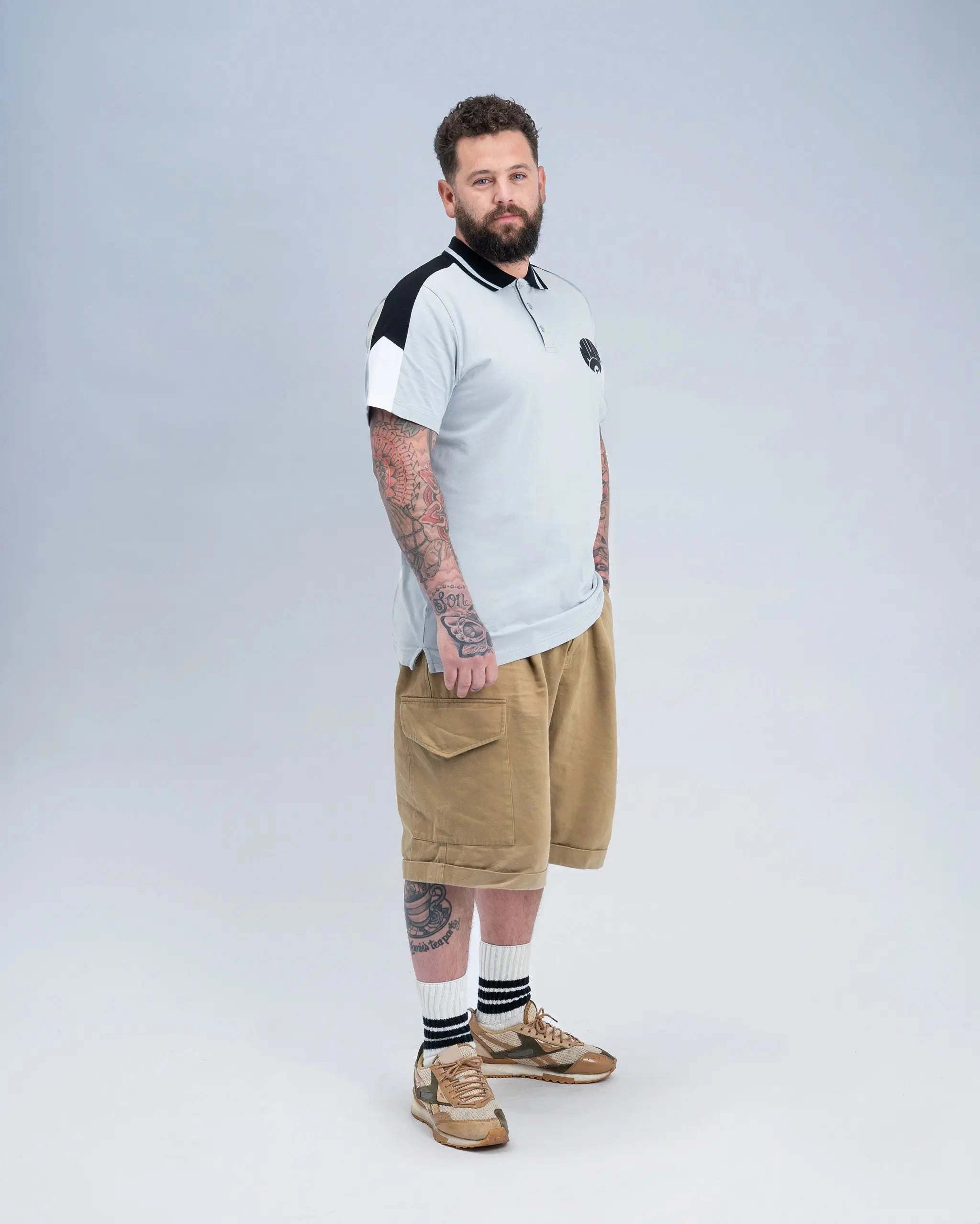 All-Day Wear Chic Fit Newcastle United Grey Archive Tipped Polo Shirt