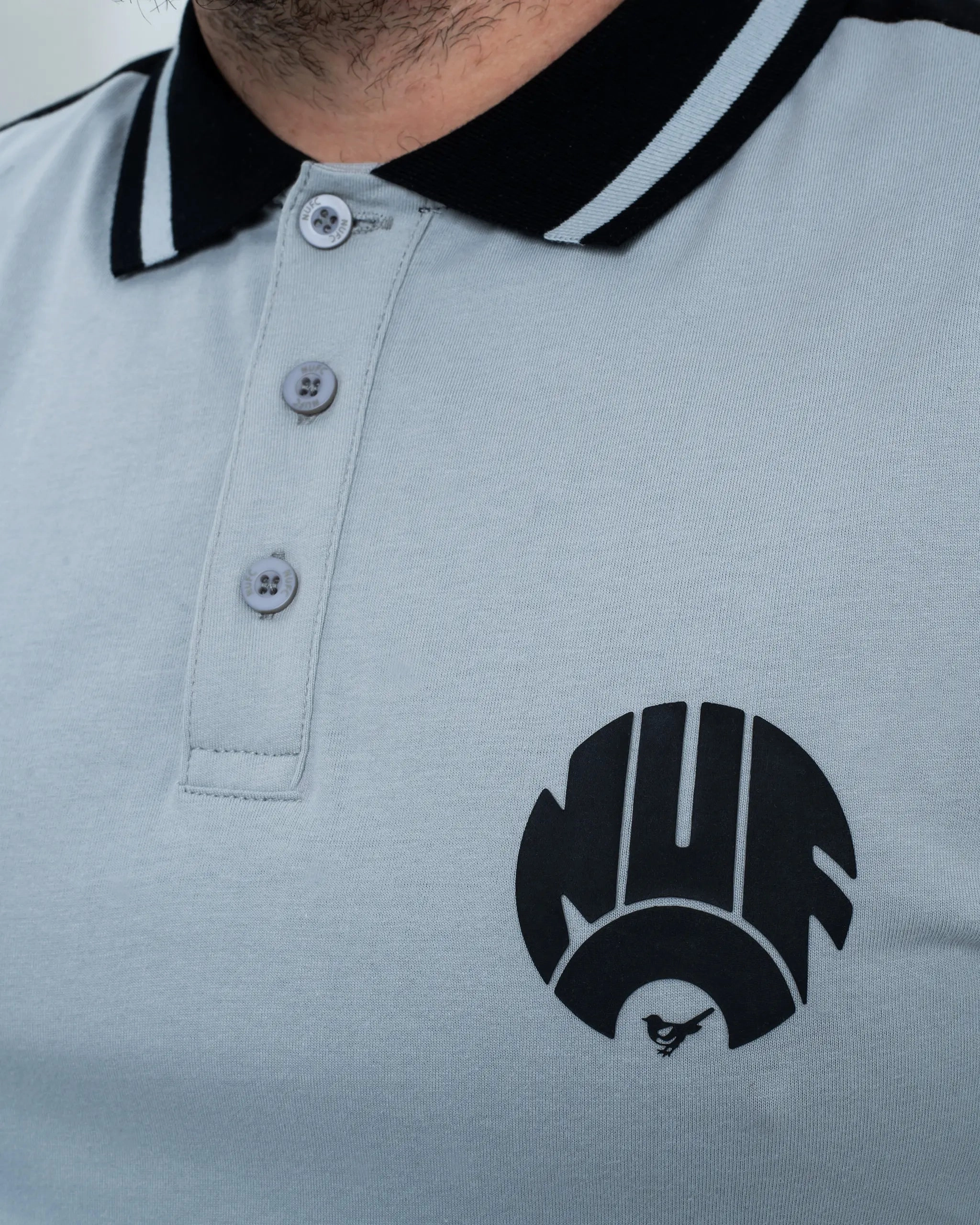 Summer Party Chill Mode Newcastle United Grey Archive Tipped Polo Shirt