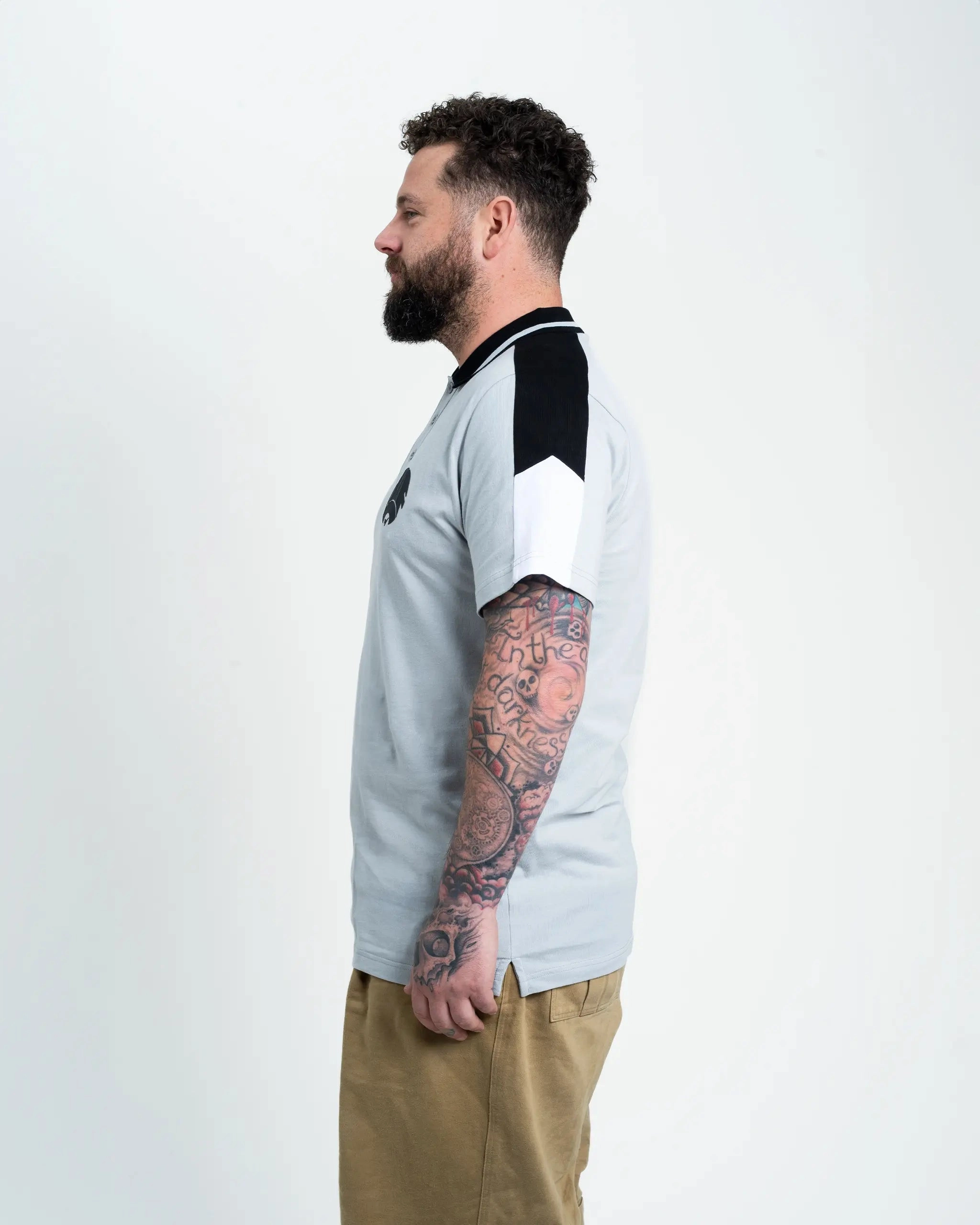 Stylish Choice Newcastle United Grey Archive Tipped Polo Shirt