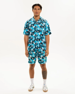 Newcastle United Men's Blue Magpie Holiday Shirt Tailored Comfort Functional Wear