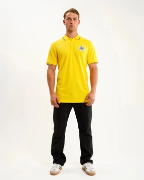 All-Day Wear Newcastle United Men's Yellow Terrace Pique Polo Shirt