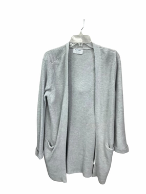 Sweater Cardigan By Old Navy In Grey, Size: M Wrinkle Resistant Textile Denim Shirt