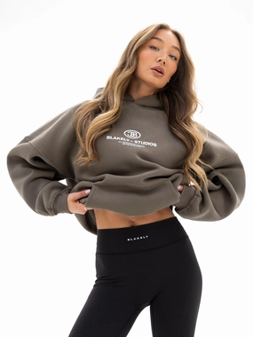 Flexible Motion Performance Ready Fit Madison Oversized Hoodie - Khaki Brown