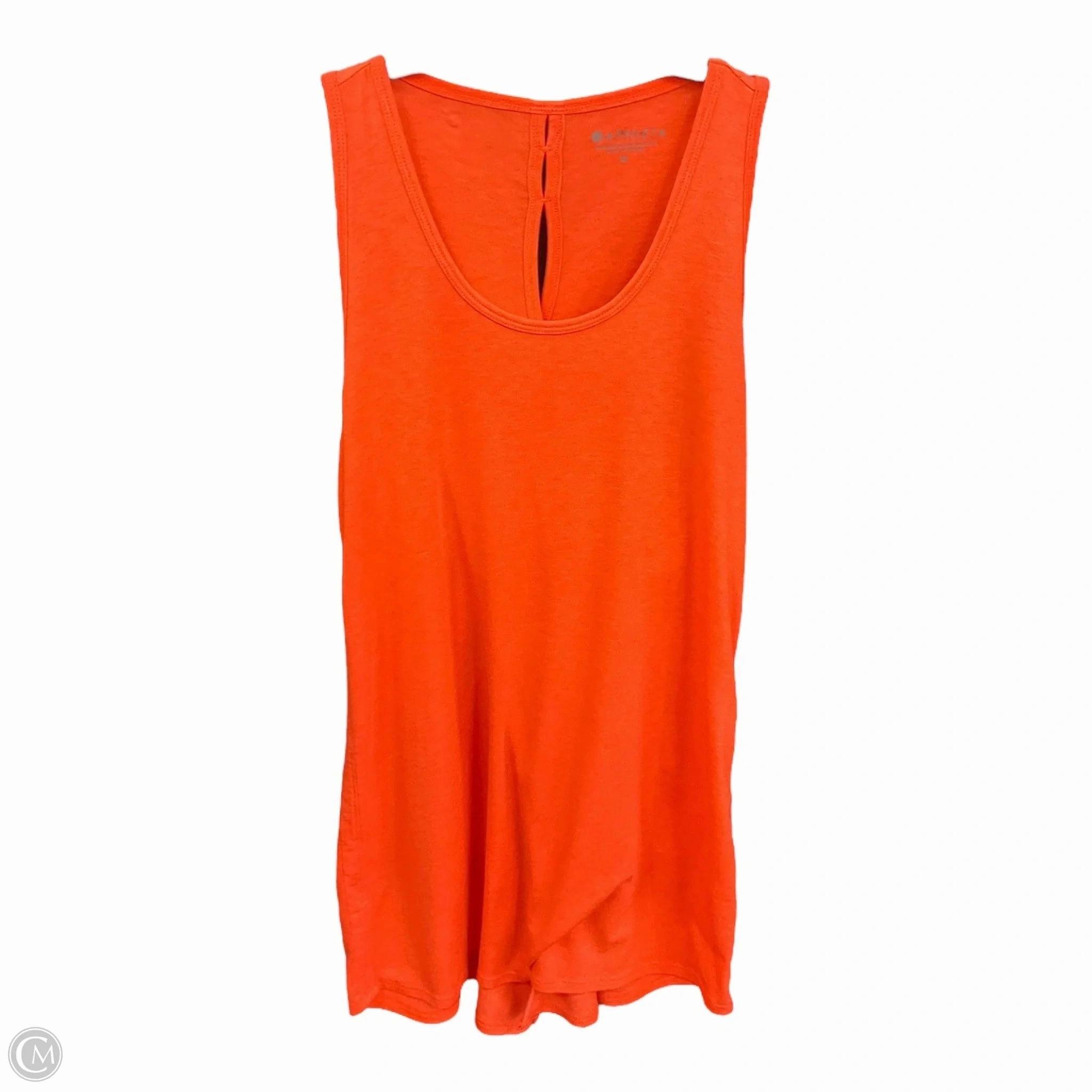 Athletic Tank Top By Athleta In Orange, Size: M Long Sleeve Tee Flatlock Seam Technique
