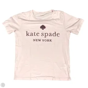 All-Season Comfort Fresh and Cool Top Short Sleeve Designer By Kate Spade In Pink, Size: Xs