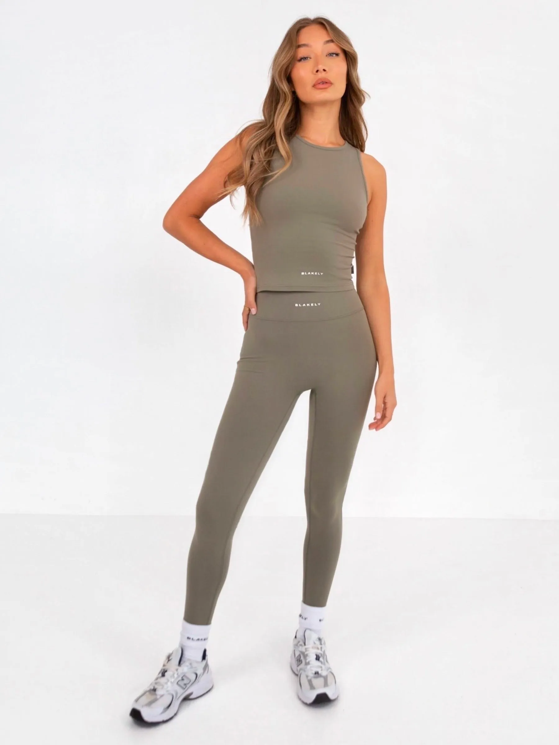 Ultimate Soft Lifestyle Leggings - Safari Green Double Layer Maternity Wear Supportive Design Fit