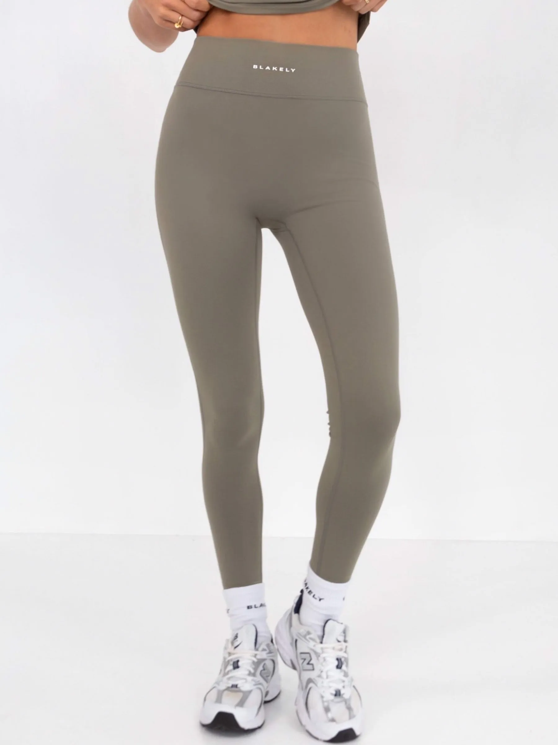 Ultimate Soft Lifestyle Leggings - Safari Green Mid Rise