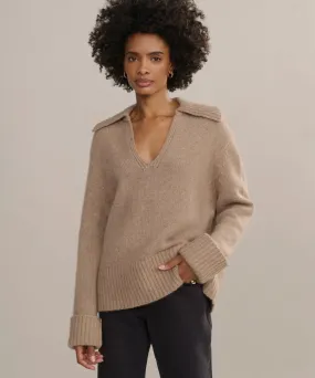 Warm Outfit Active Layer Cashmere Phoebe Polo