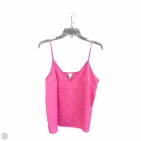 Sporty Top Tubular Body Construction Top Sleeveless Basic By A New Day In Pink, Size: L