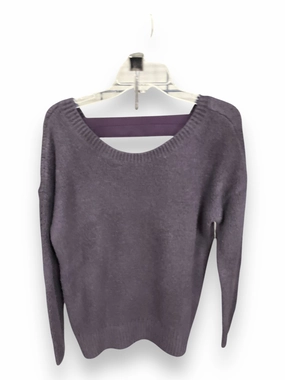 Slim Fit Design Simple Shirt Sweater By Hinge In Purple, Size: M