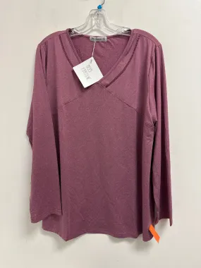 Athletic Top Long Sleeve Crewneck By Clothes Mentor In Purple, Size: 2x Workout Apparel Modern Design