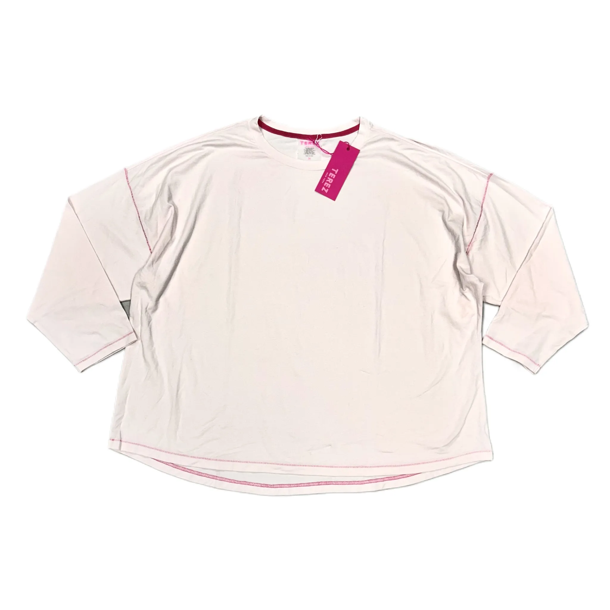 Athletic Top Long Sleeve Crewneck By Terez In Pink, Size: 3x NonScratchyLining