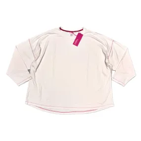 Athletic Top Long Sleeve Crewneck By Terez In Pink, Size: 3x NonScratchyLining