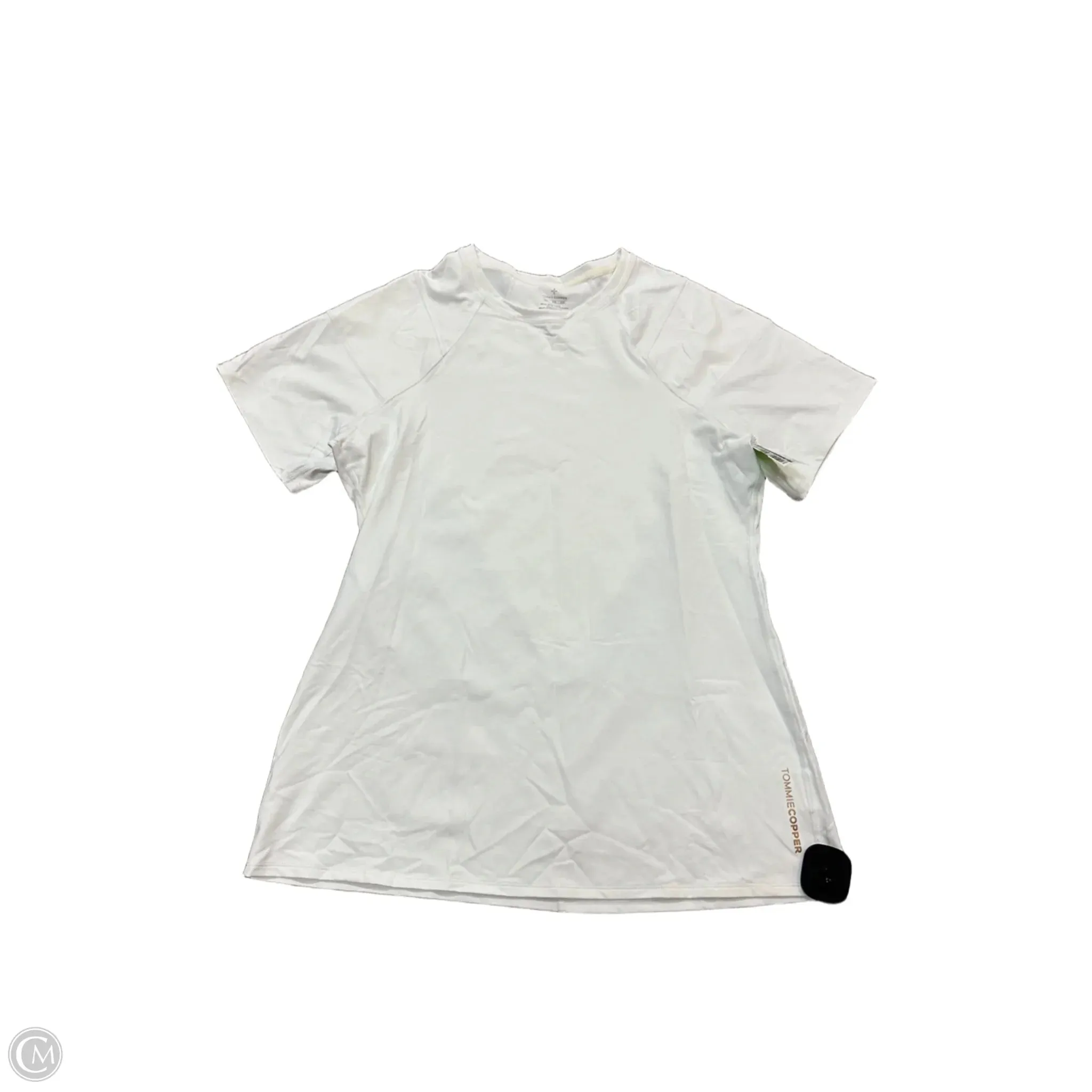 Athletic Top Short Sleeve By Tommie Copper In White, Size: 2x Quick Dry Feature Adjustable Hem Toggles