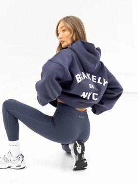 NYC Oversized Hoodie - True Navy Diwali wear