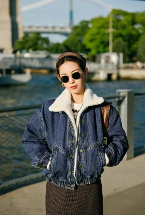 Mesh Venting Daryl Denim Padded Jacket