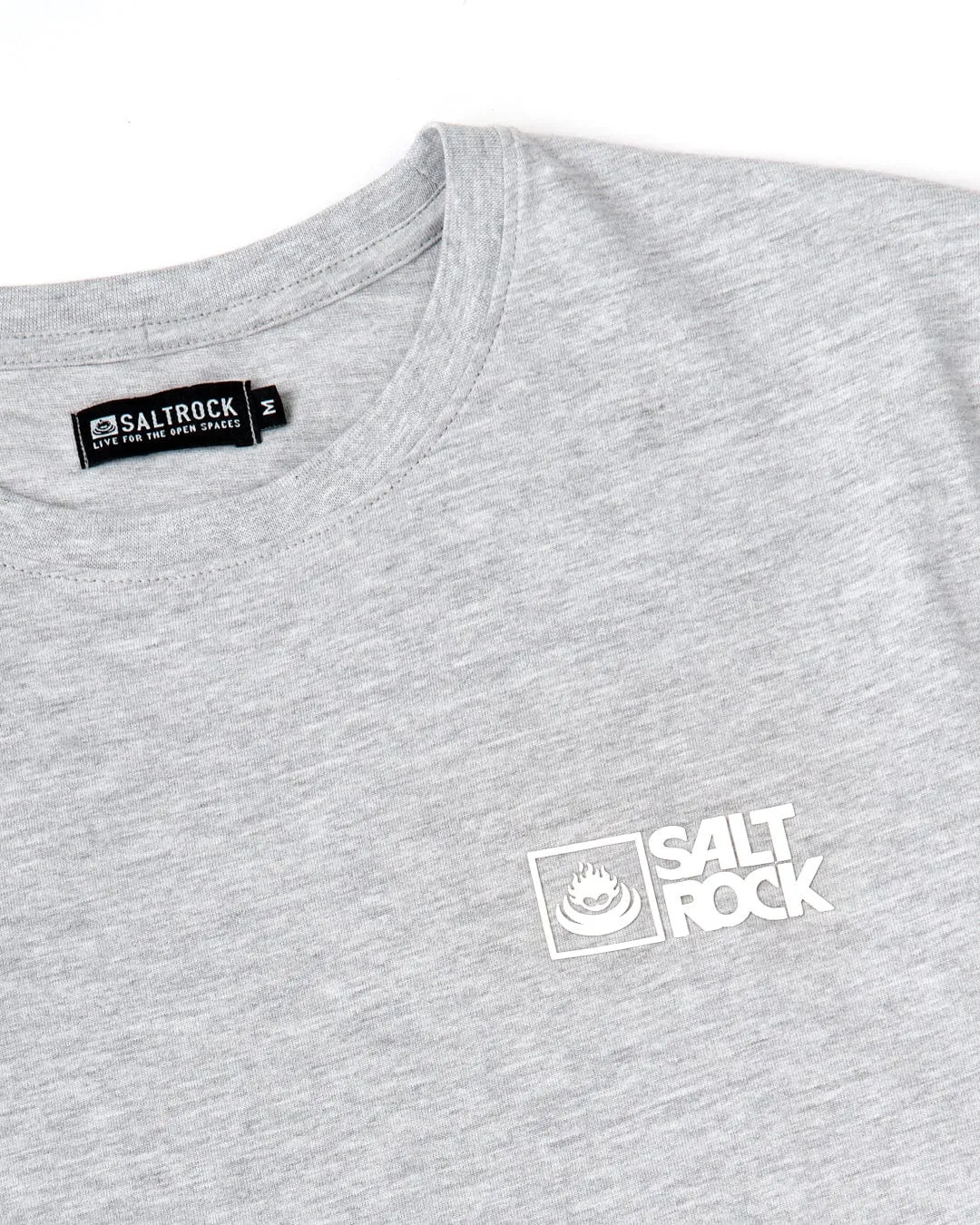 Layered Hem Detail Saltrock Original - Mens Short Sleeve T-Shirt - Grey