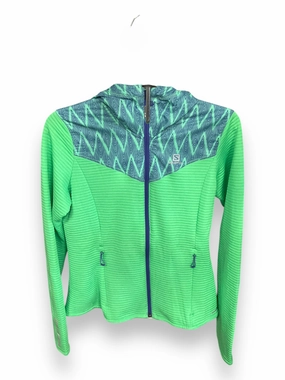 Layered Collar System NoTagLabel Athletic Jacket By Clothes Mentor In Green, Size: M