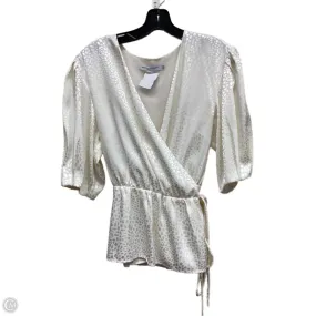 EnhancedDurabilityFinish Hygroscopic Fiber Top Short Sleeve Designer By Rebecca Minkoff In White, Size: M