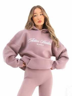 Off Duty Oversized Hoodie - Dusty Pink Shrew like