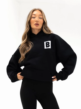 Offset Oversized Hoodie - Black Effortless Look