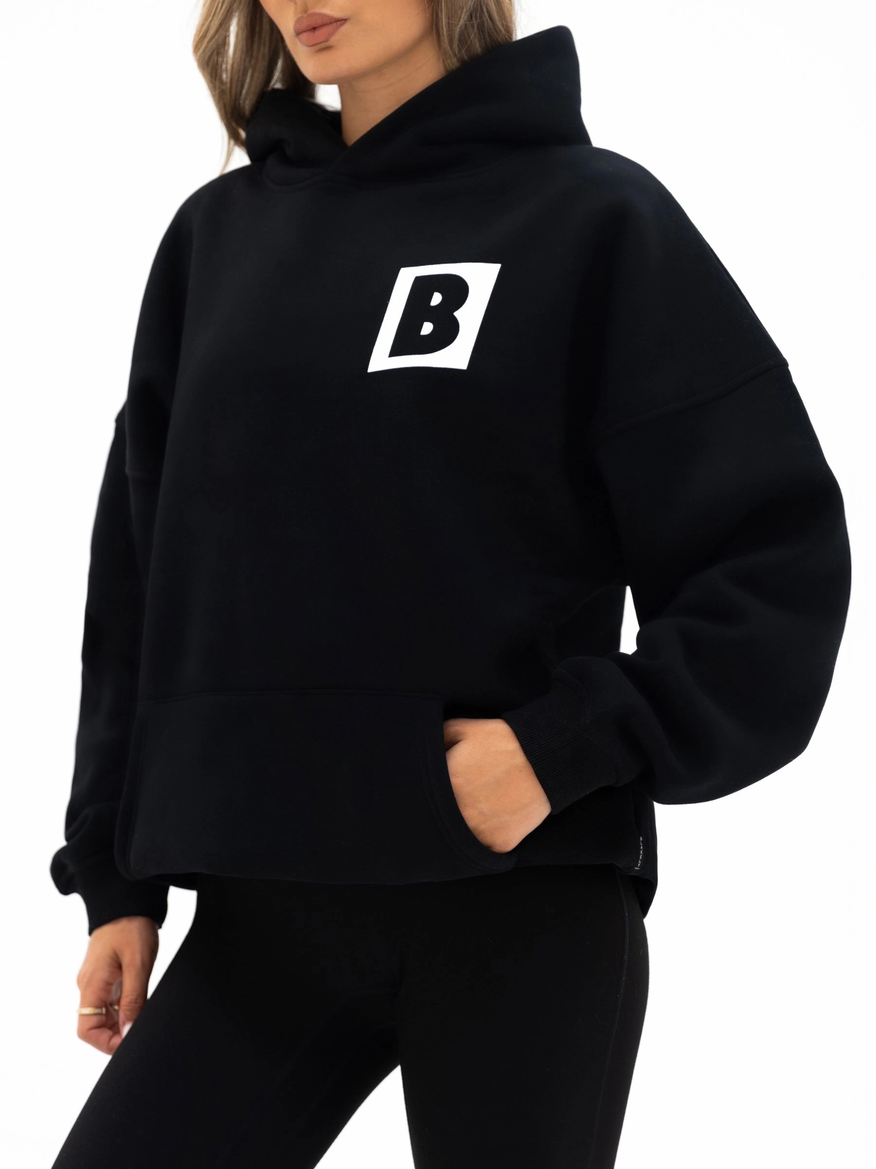 Offset Oversized Hoodie - Black All Day Comfort
