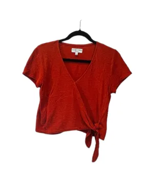 Orange Top Short Sleeve Designer Madewell, Size Xs Everyday apparel
