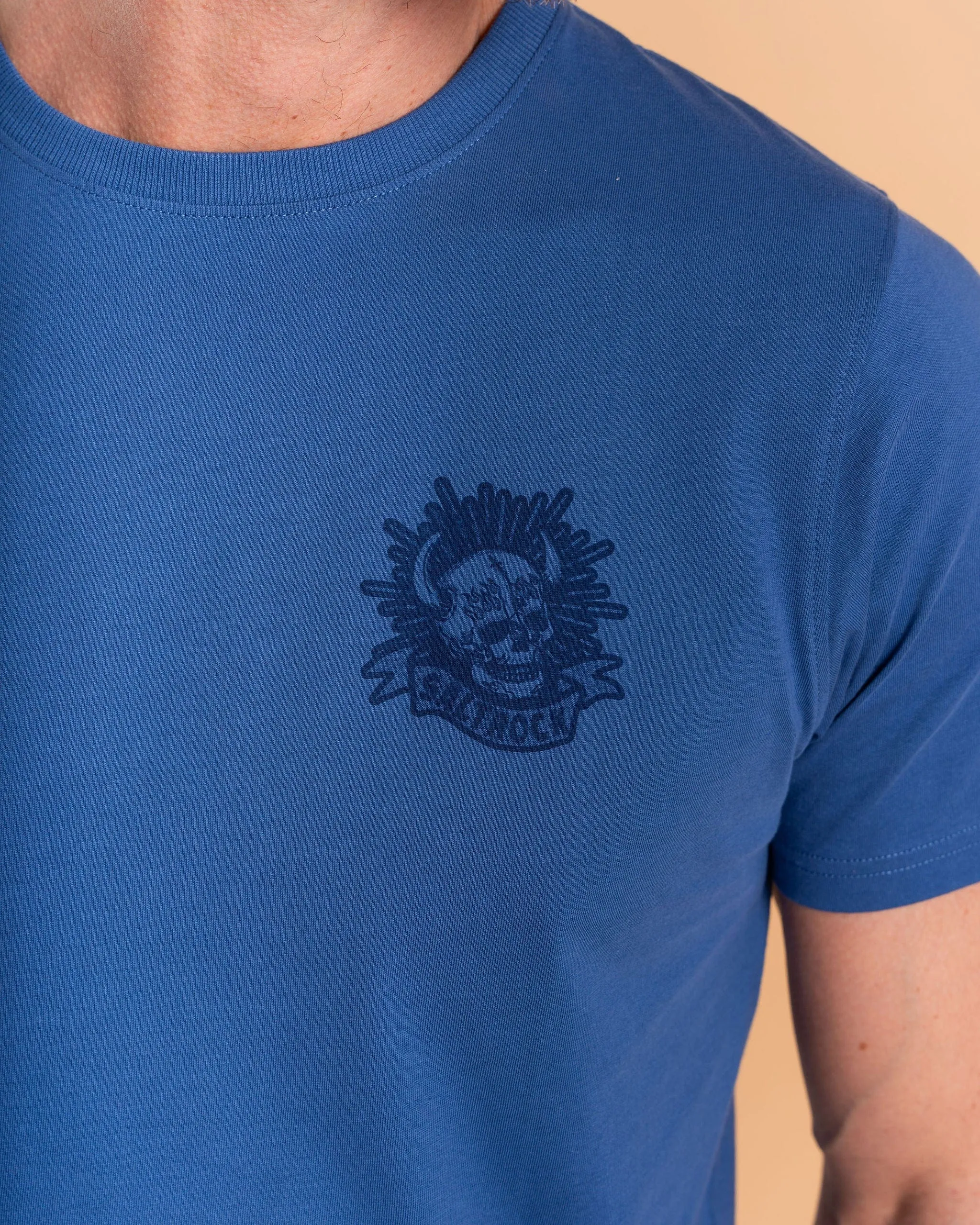 Fire Water - Mens Short Sleeve T-Shirt - Blue Effortless Design Easy Look