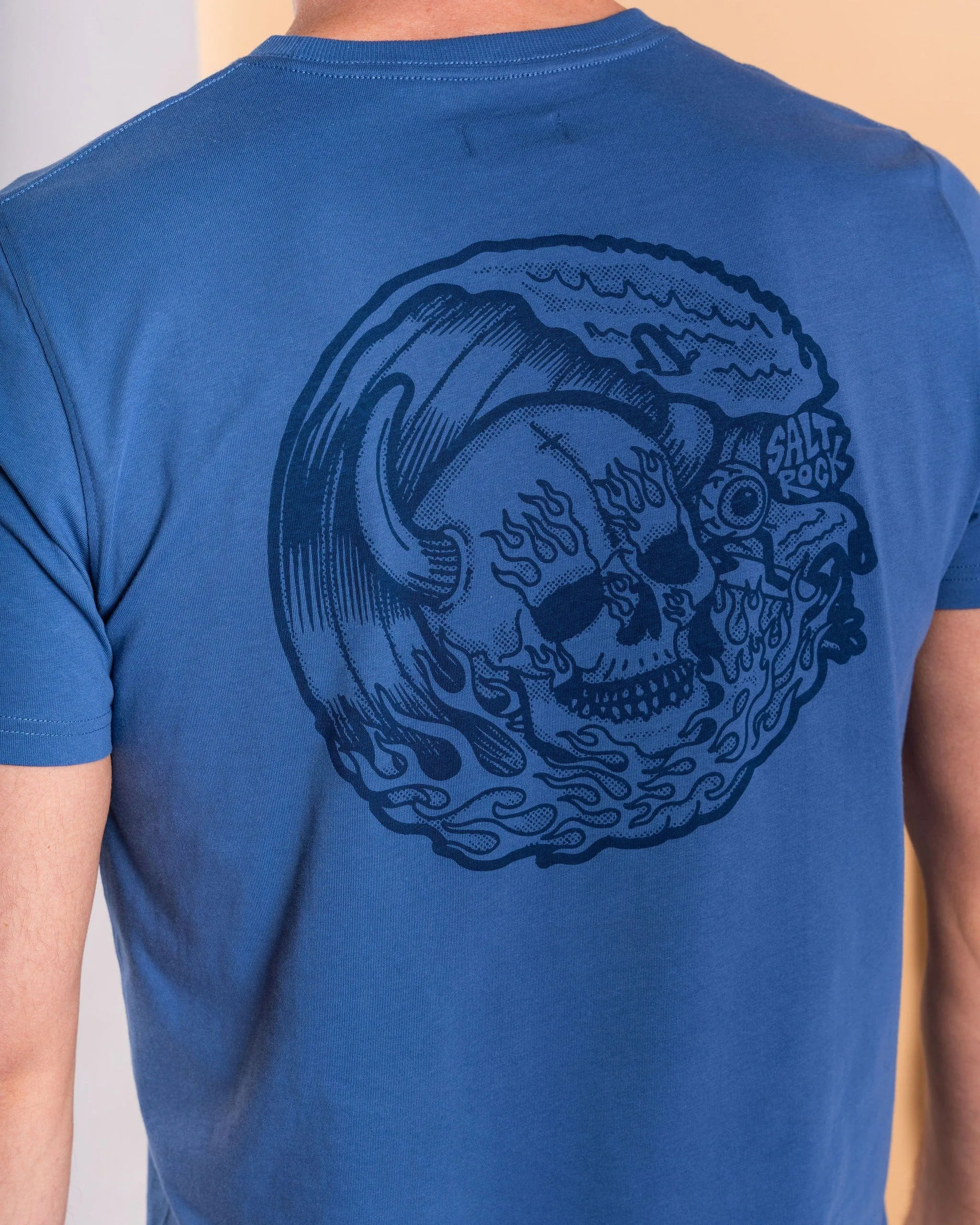Everyday Essential Fire Water - Mens Short Sleeve T-Shirt - Blue