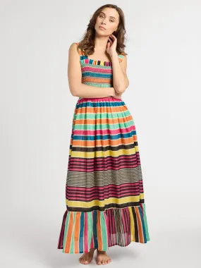 Daily Flex Classic Mood Garden Dress in Ibiza Stripe