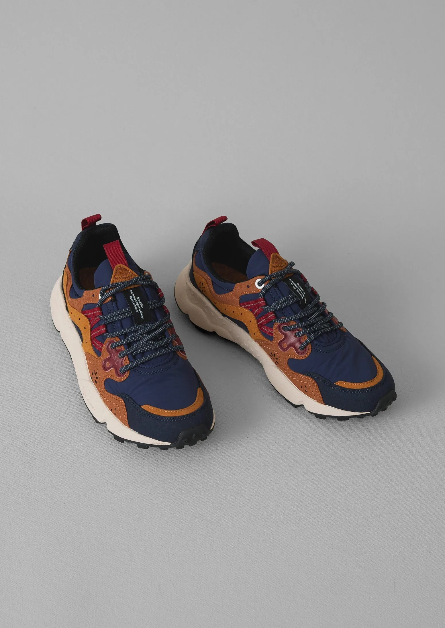SculptedDesign Compression Molded Flower Mountain Yamano Kaiso Sneakers | Indigo/Ginger