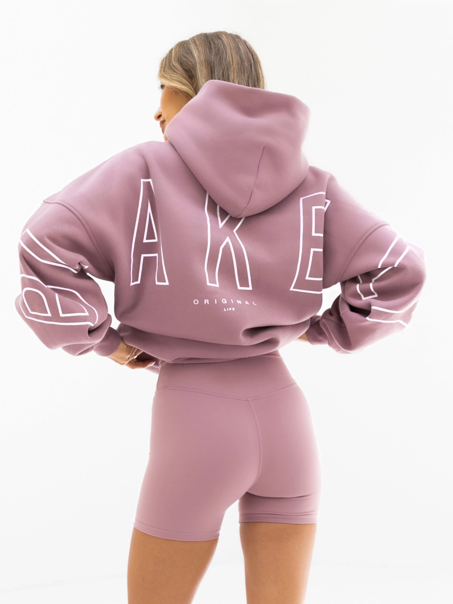 Practical Eid wear Outline Isabel Oversized Hoodie - Dusty Pink