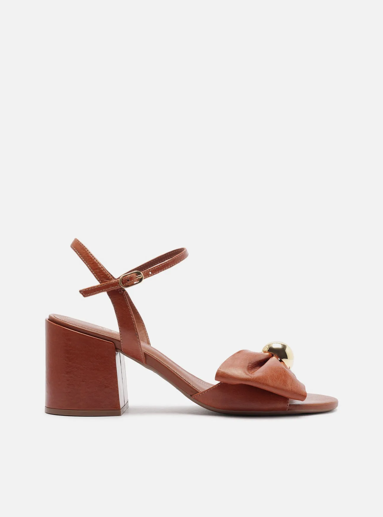 Active Day Rayna Mid Block Leather Sandal