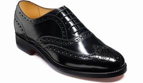 Padstow - Black Hi-Shine Formal Oxfords