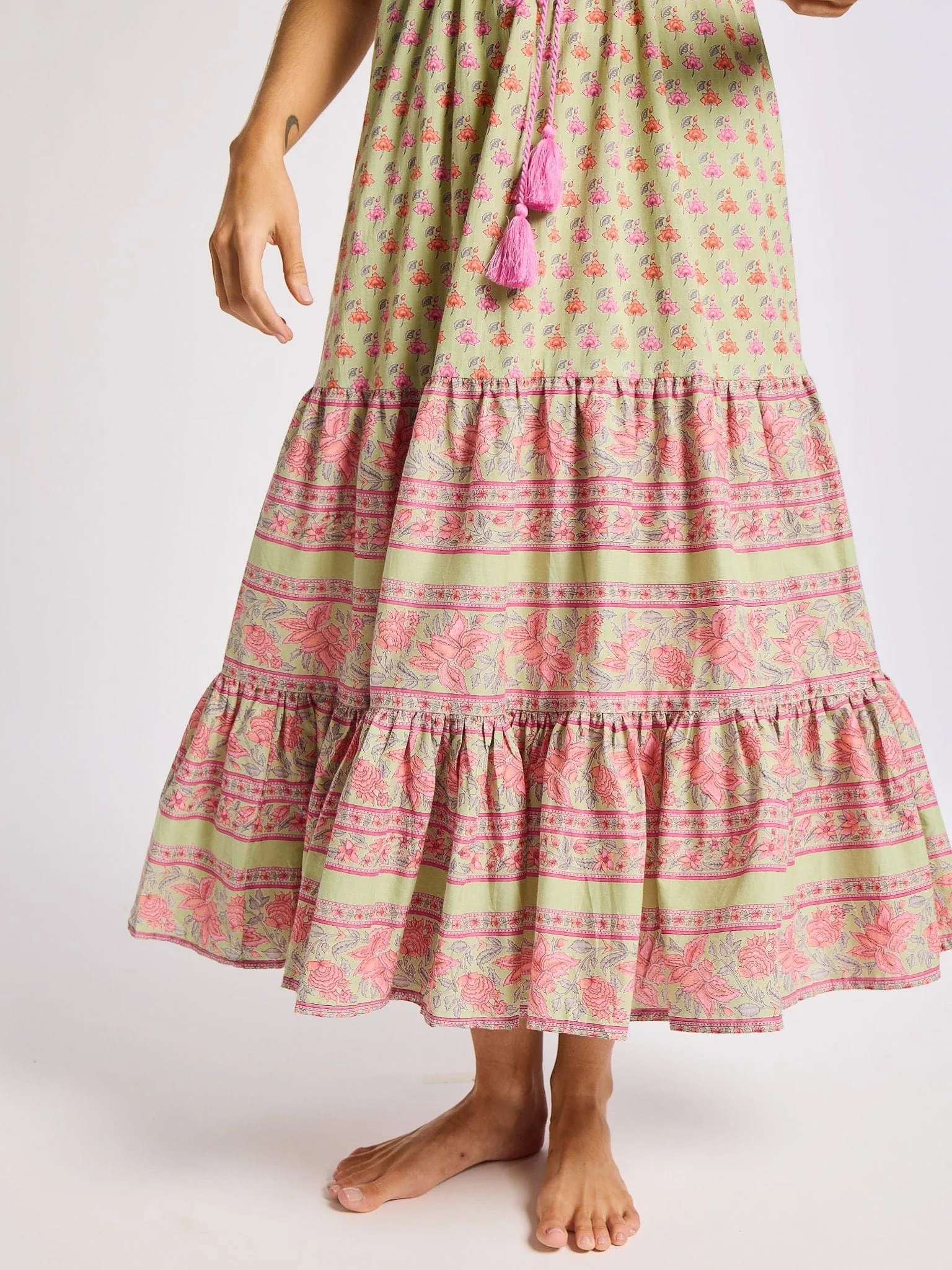 Esme Dress in Tulip Print Soft Volume