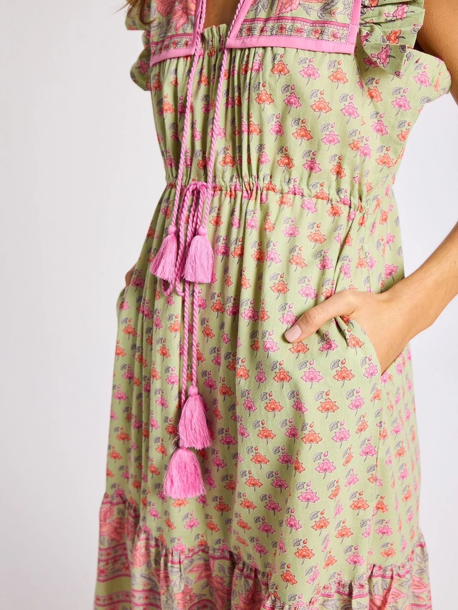 Esme Dress in Tulip Print Holiday Wear Minimalist Design