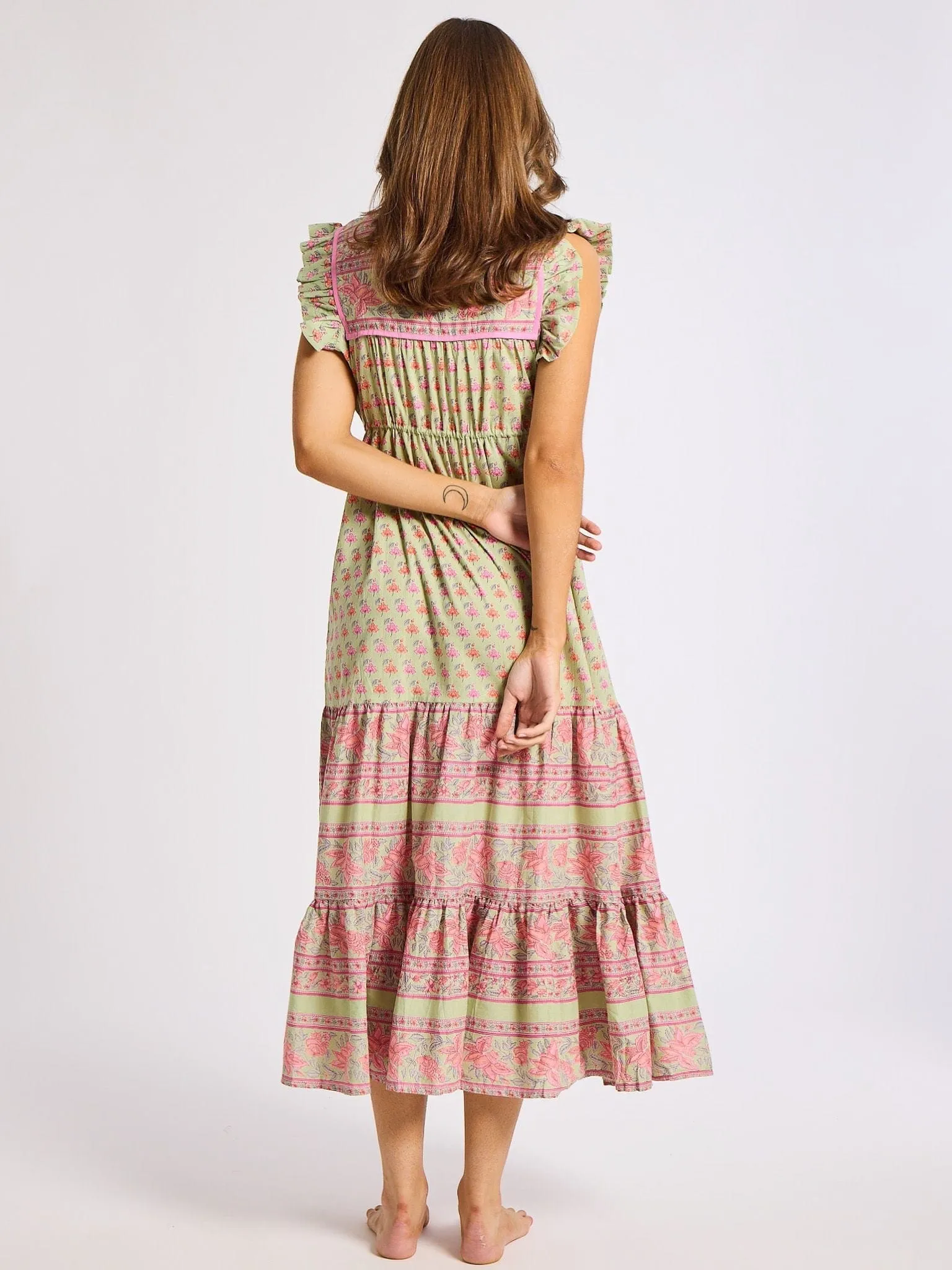 All weather Quick Elegance Esme Dress in Tulip Print