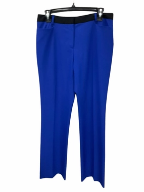 WrinkleResistant Fabric Pants Dress By Calvin Klein In Blue, Size: 4