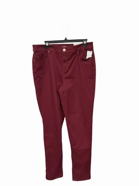 Stretchable Material AntiBacterial Coating Pants Other By Chicos In Red, Size: 2