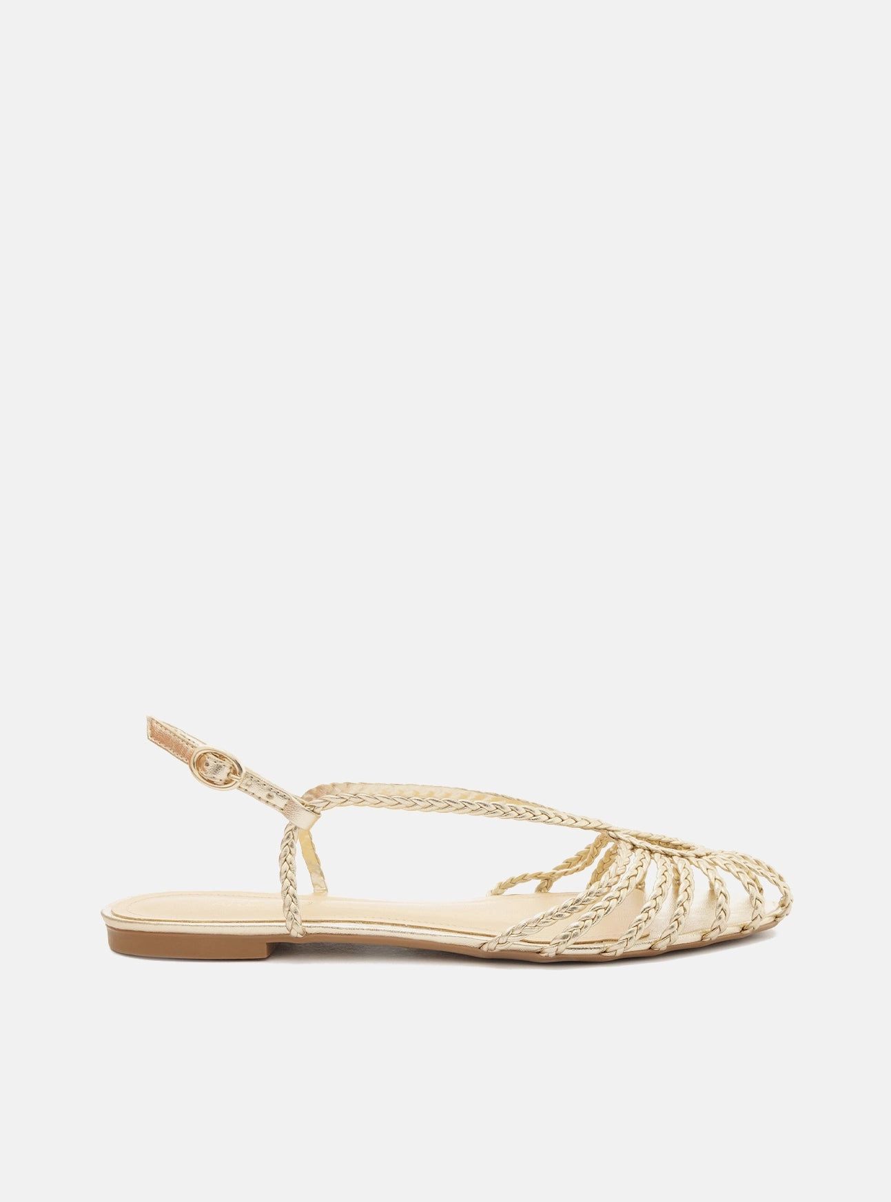 Paola Flat Sandal Coral View