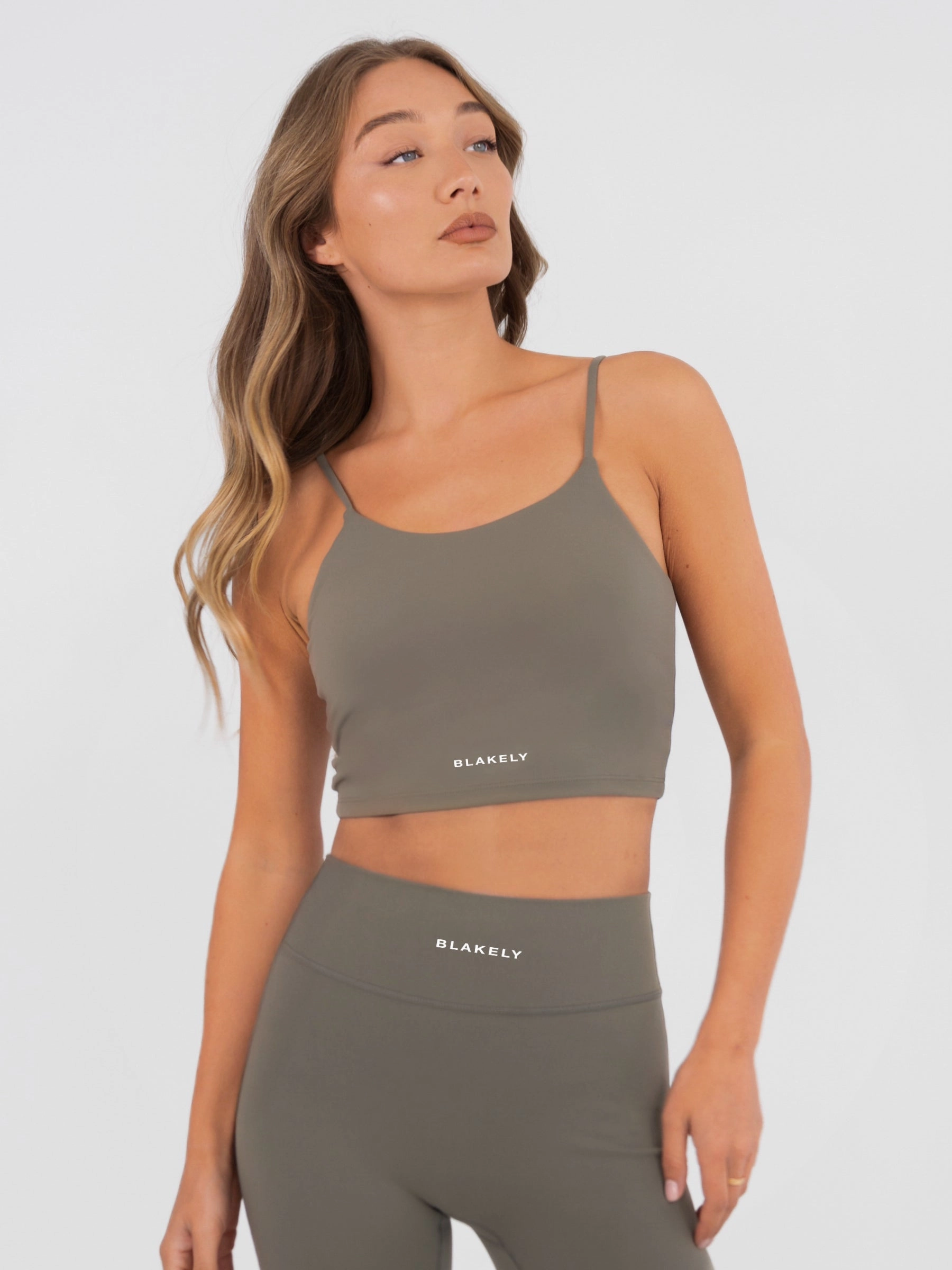 Low Profile Padding Ultimate Sculpt Bra - Safari Green