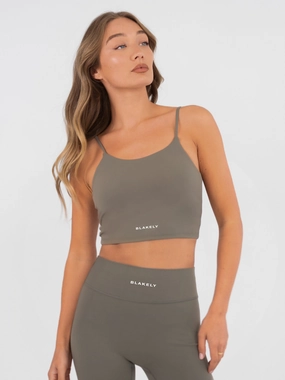 Low Profile Padding Ultimate Sculpt Bra - Safari Green