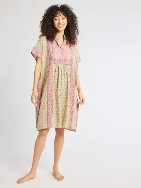 LowProfileZipper Nature Inspired Playa Caftan in Tulip Print