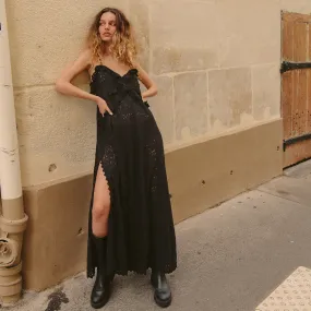 Lux Lisbon Lace Strappy Maxi Dress Cool Comfort