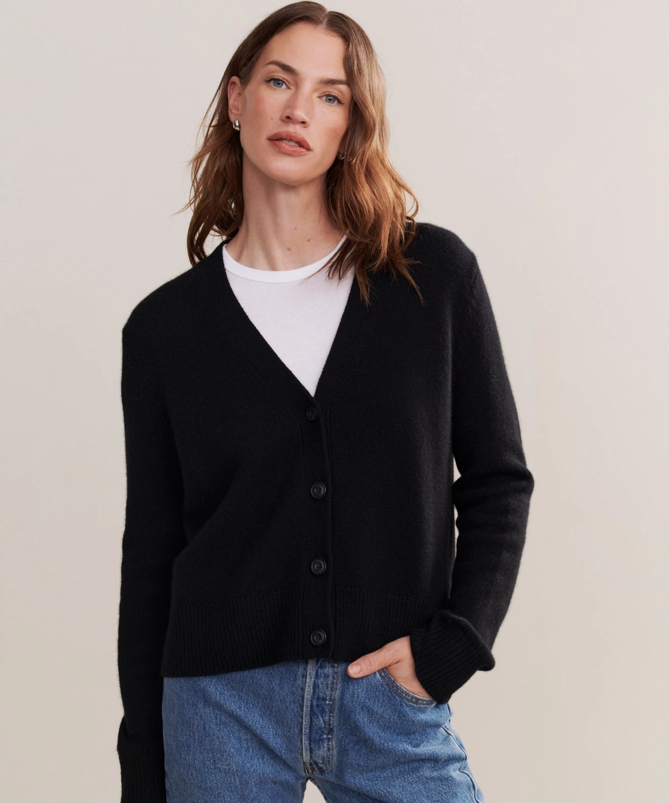 Zero Waste Production Cozy Fleece Cashmere Colette Cardigan