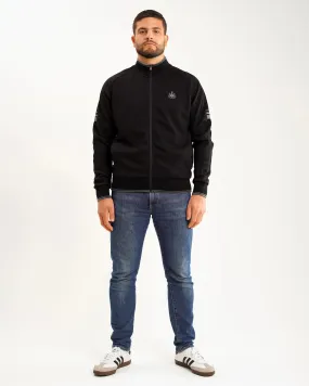 Newcastle United Men's Black Label Track Top Ethical Production Knitwear Micro Gauge Knitting