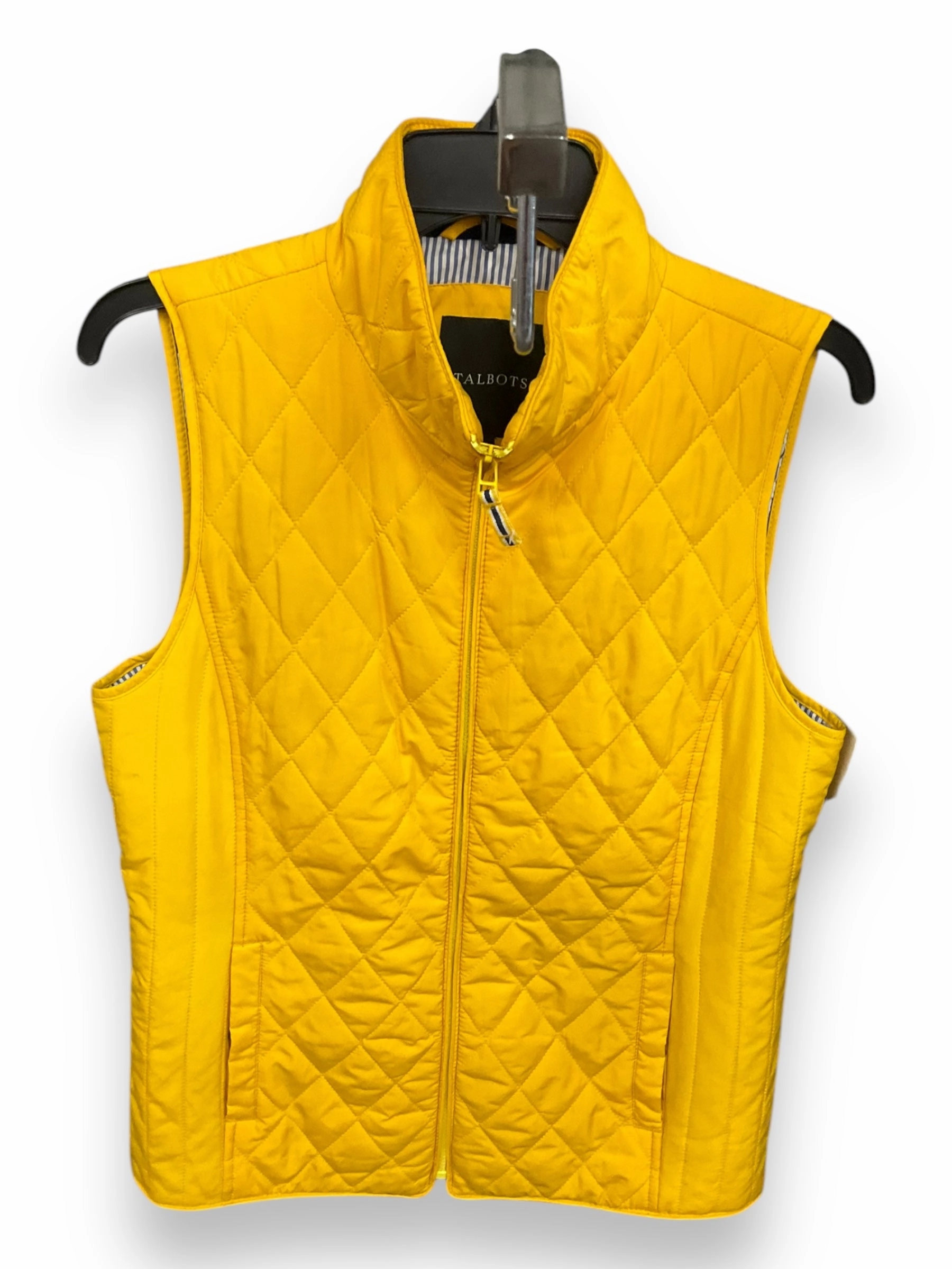 Vest Other By Talbots In Yellow, Size: S CollapsibleFrame